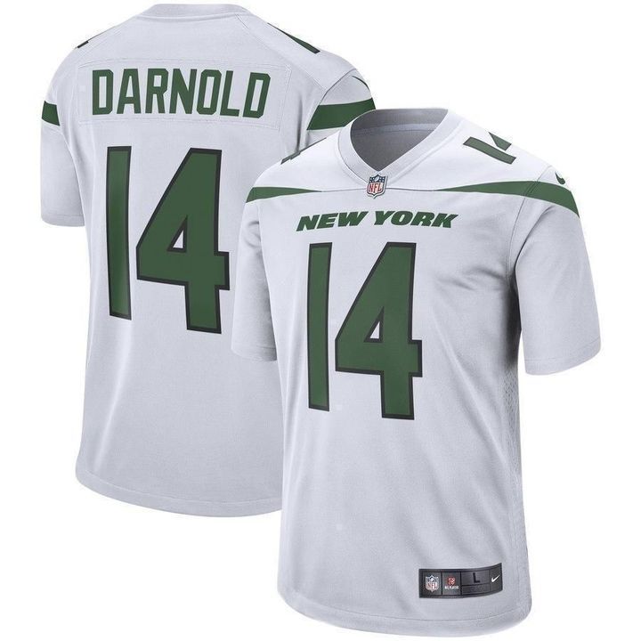 Men New York Jets #14 Sam Darnold Nike Spotlight White Game NFL Jersey
